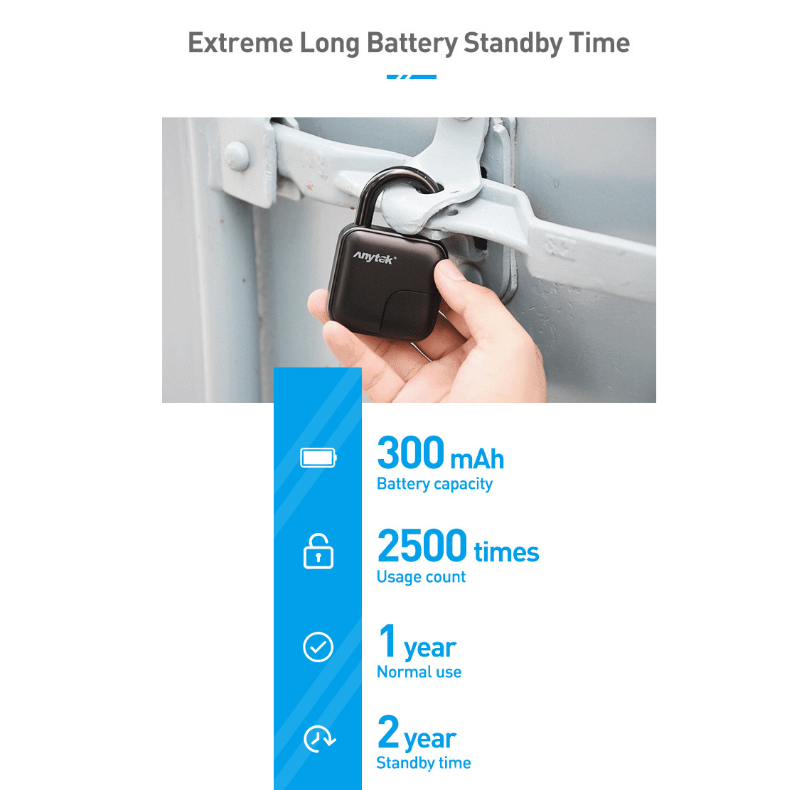 Smart Fingerprint Padlock — Keyless Security at Your Fingertip