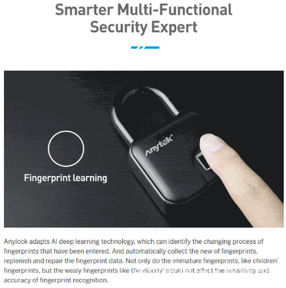 Smart Fingerprint Padlock — Keyless Security at Your Fingertip