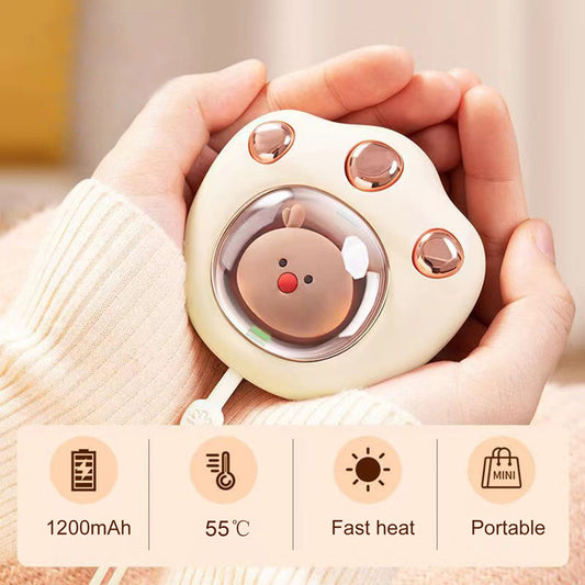 Cat Paw Hand Warmer — Cute USB Rechargeable Pocket Heater
